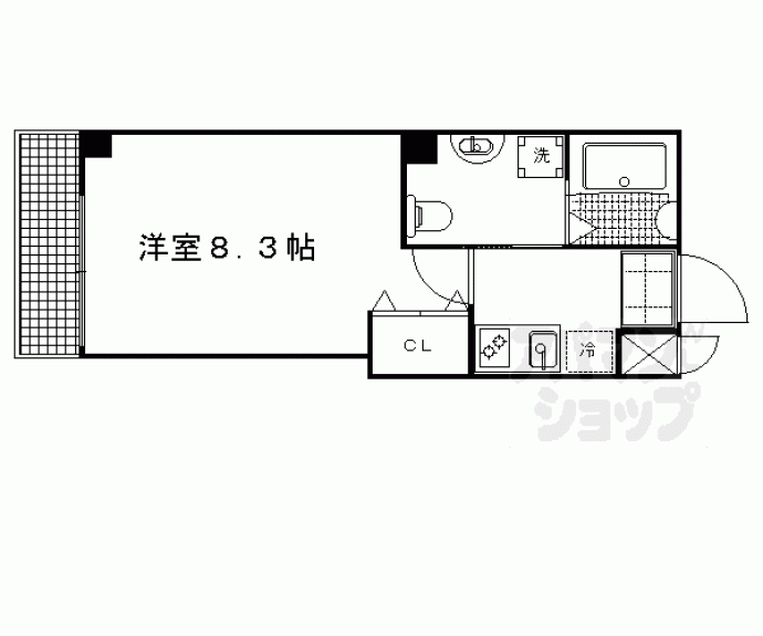 【フラッティ西陣】間取