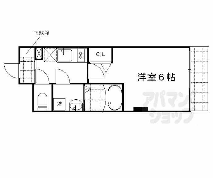 【ＥＳＣＡＳＡ京都西陣】間取