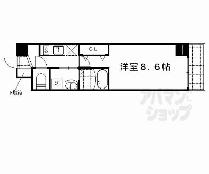 【ＥＳＣＡＳＡ京都西陣】間取