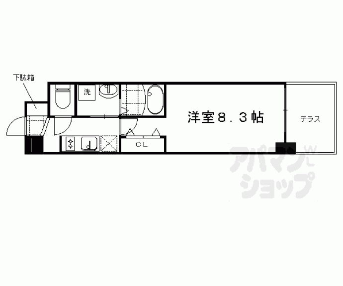 【ＥＳＣＡＳＡ京都西陣】間取