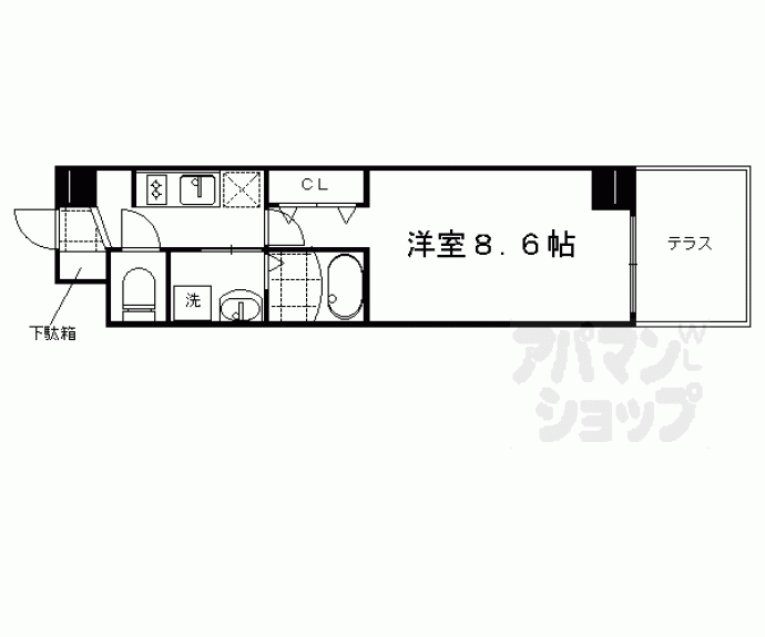 【ＥＳＣＡＳＡ京都西陣】間取