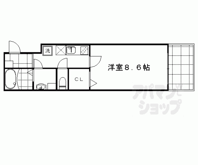 【レゾナンス西陣】間取