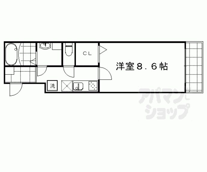 【レゾナンス西陣】間取