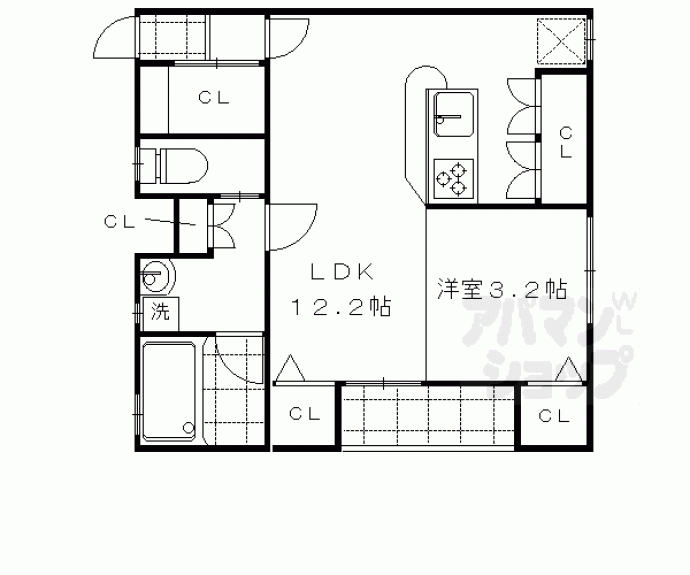 【グレースろうじ】間取