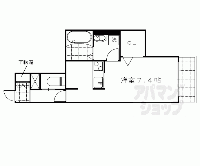 【シュロス京西陣】間取