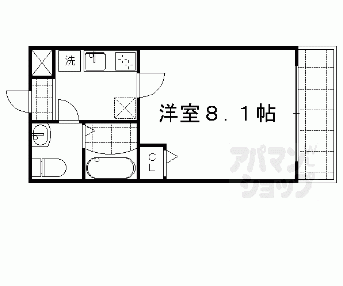 【フラッティ智恵光院】間取