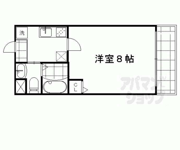 【フラッティ智恵光院】間取