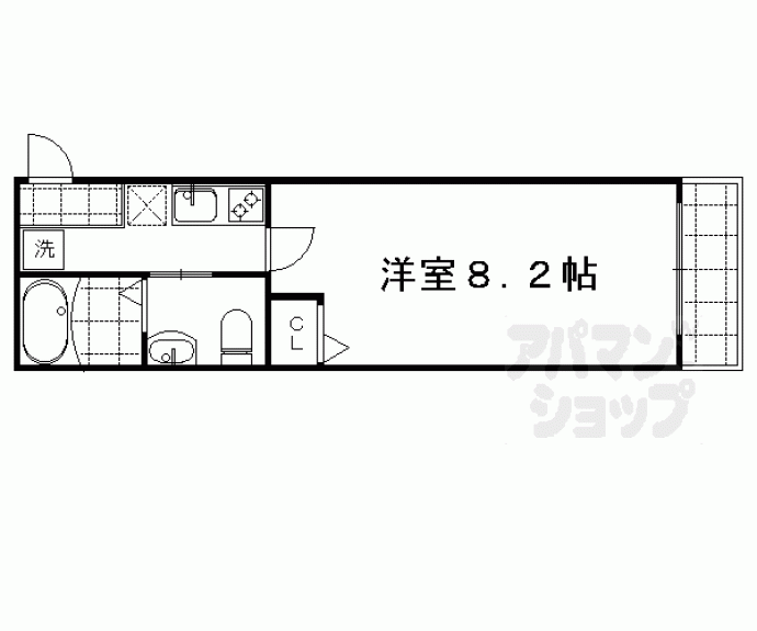 【フラッティ智恵光院】間取