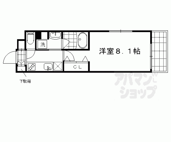 【ベラジオ西陣聚楽Ⅱ】間取