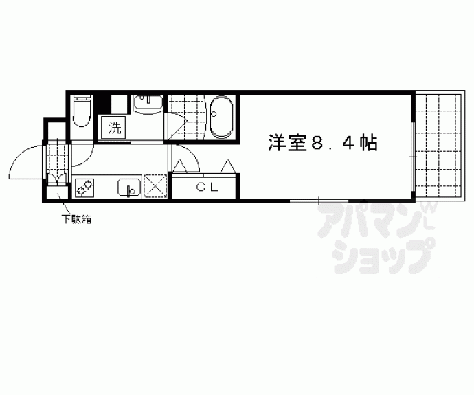 【ベラジオ西陣聚楽Ⅱ】間取