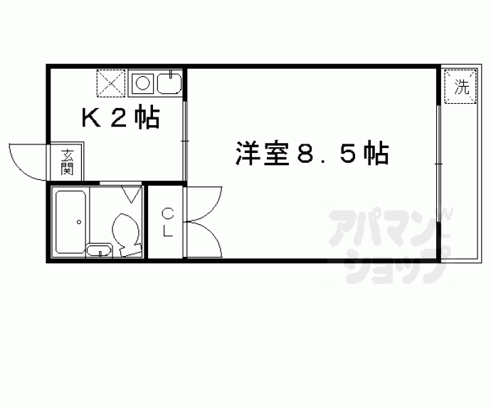 【ハイツタケウチ】間取