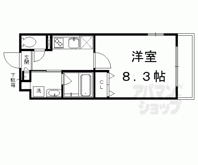 【セレッソ長者町】間取