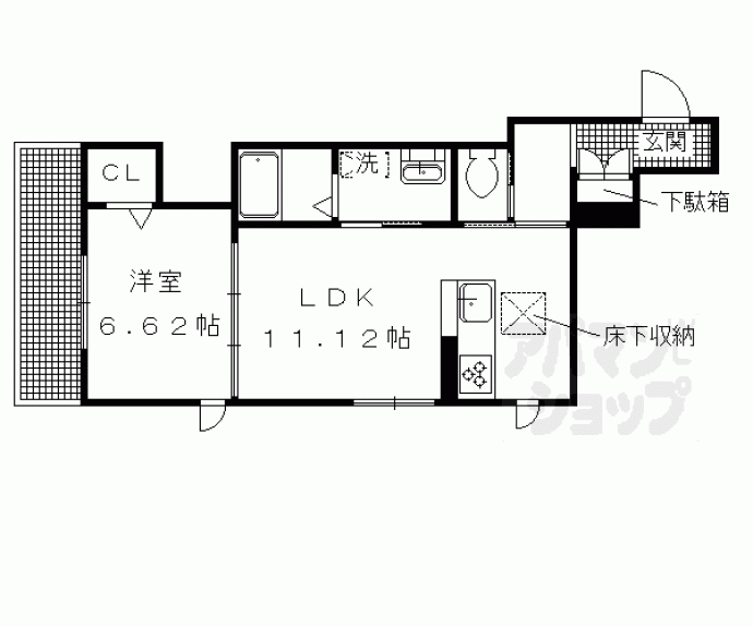 【シャーメゾン御前西】間取