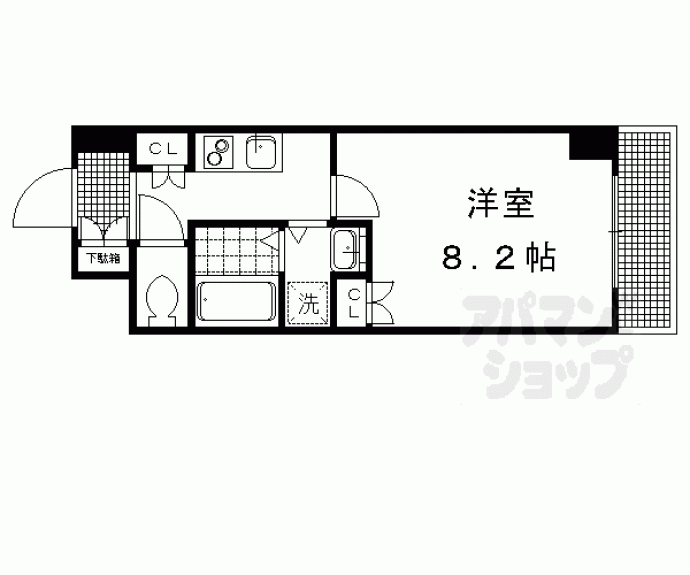 【ボヌール華　西陣】間取