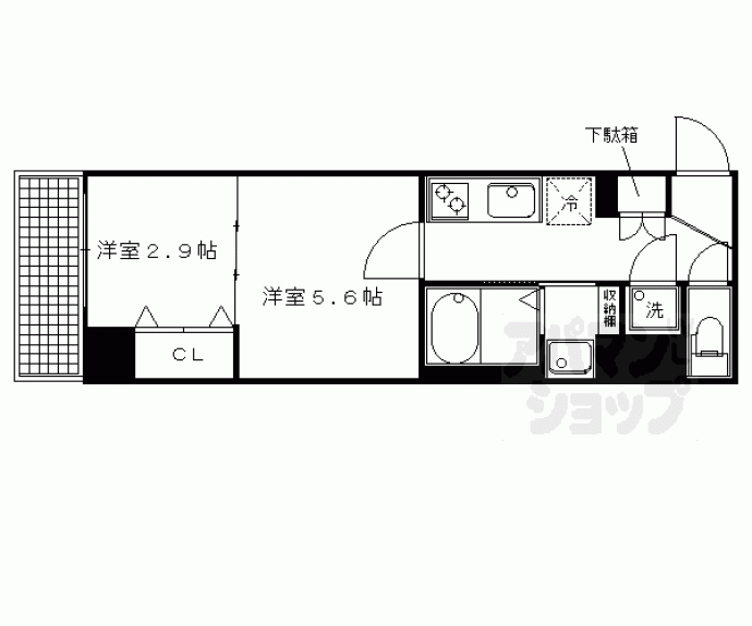 【ファーストフィオーレ京都西陣】間取