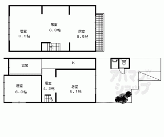 【大将軍坂田町貸家３－１】