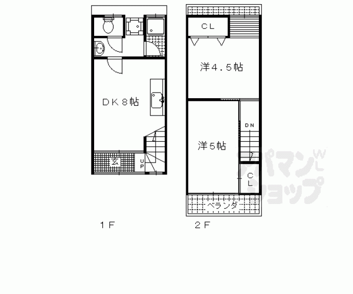 【千本出水貸家】間取