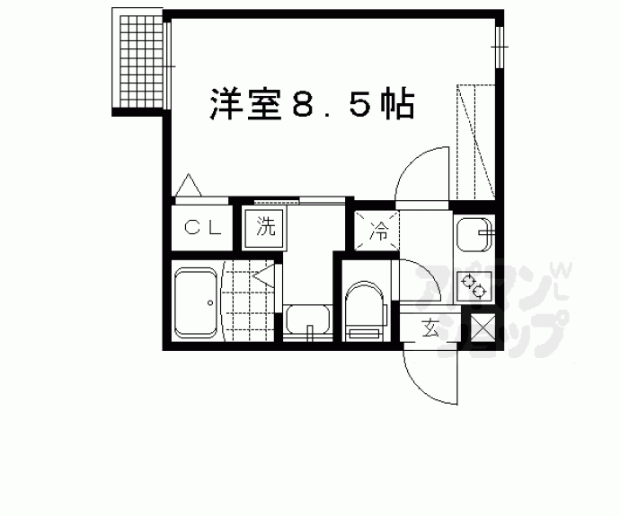 【アークリード北野白梅町】間取