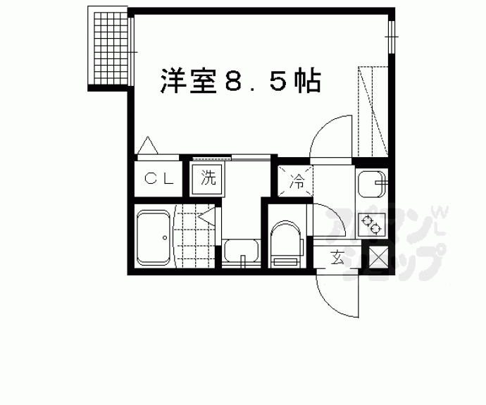 【アークリード北野白梅町】間取