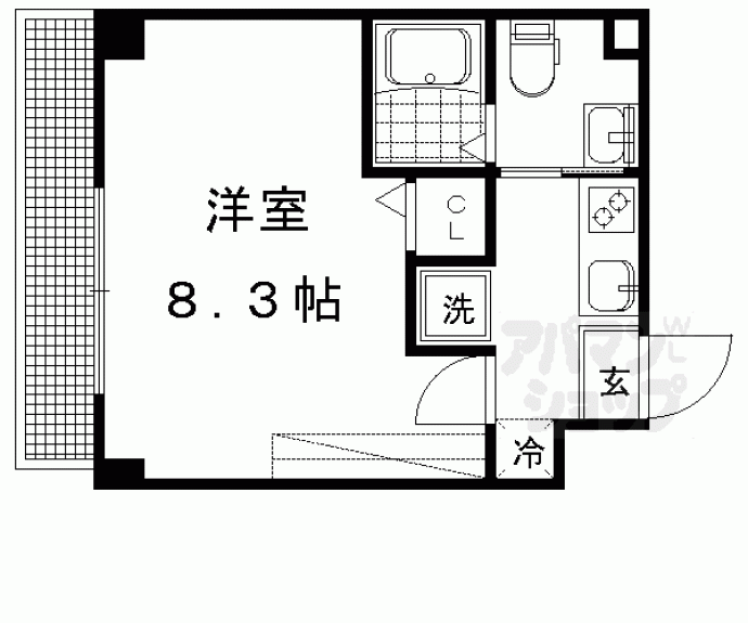 【サントス北野】間取