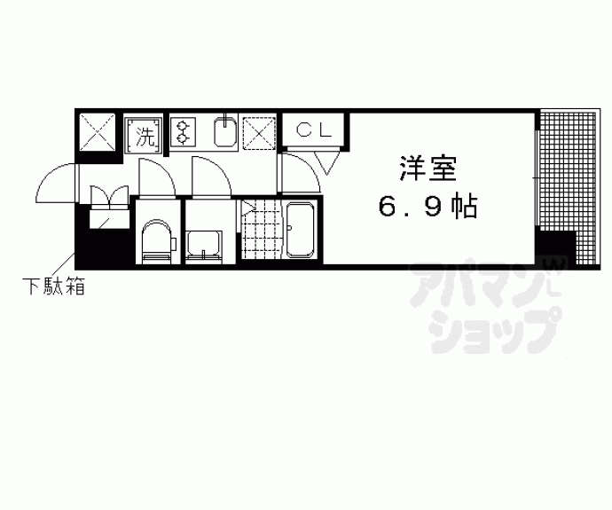 【プレサンス京都二条　京華】間取