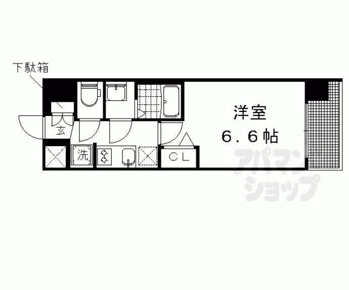 【プレサンス京都二条　京華】間取