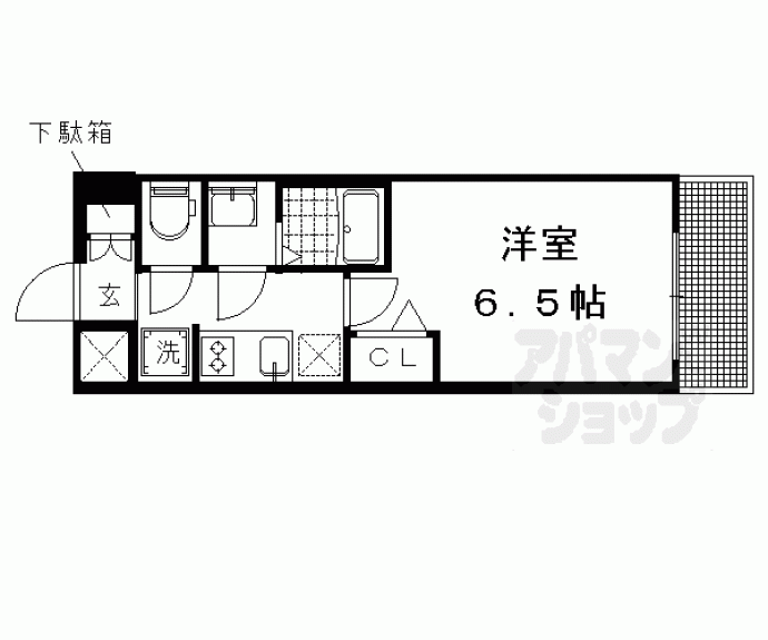 【プレサンス京都二条　京華】間取