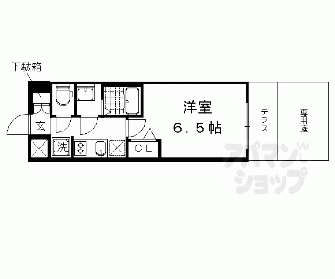 【プレサンス京都二条　京華】間取