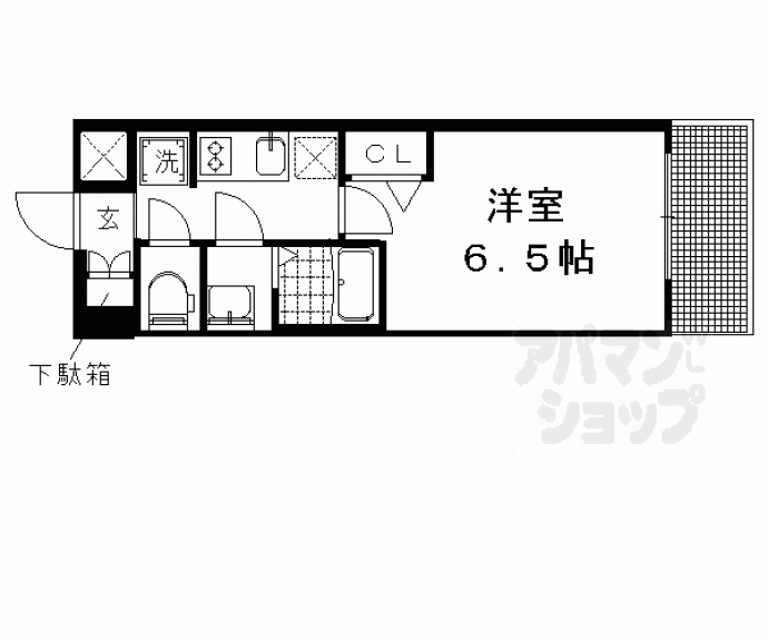 【プレサンス京都二条　京華】間取