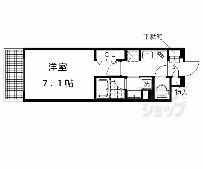 【ベラジオ堀川今出川Ⅱ】間取