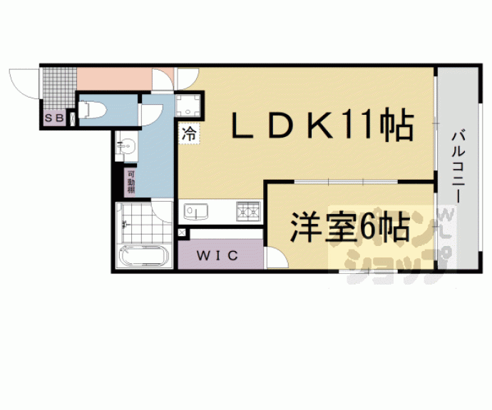 【ＲＥＳＩＤＥＮＣＥ京都府庁前】間取