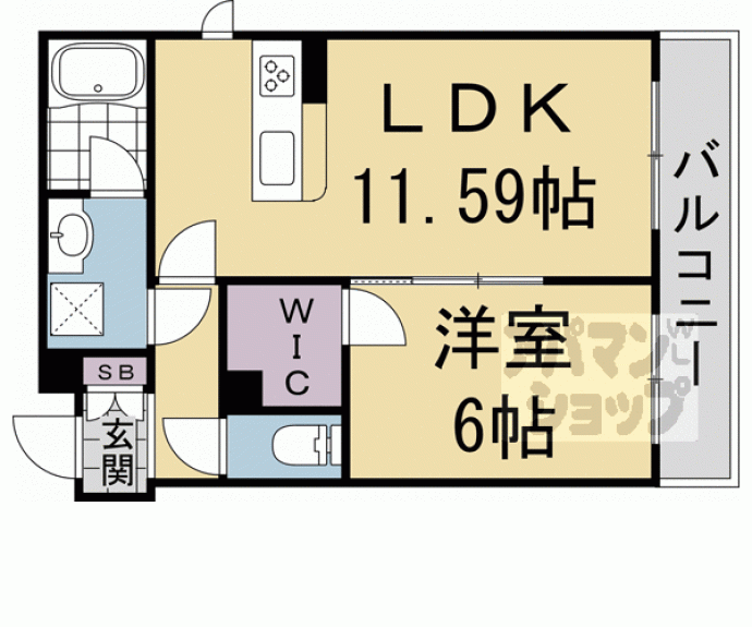 【シャーメゾン北野白梅苑】間取