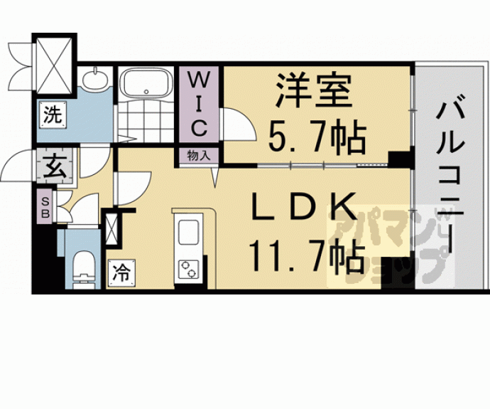 【プレサンス京都北野白梅町】間取