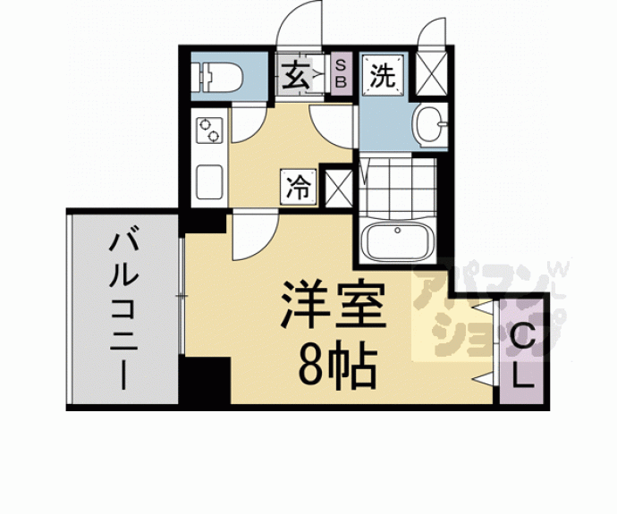 【プレサンス京都北野白梅町】間取