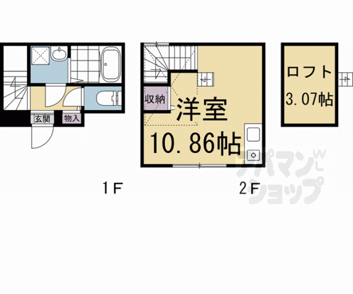 【エスペランサ西陣芝大宮Ⅱ】間取