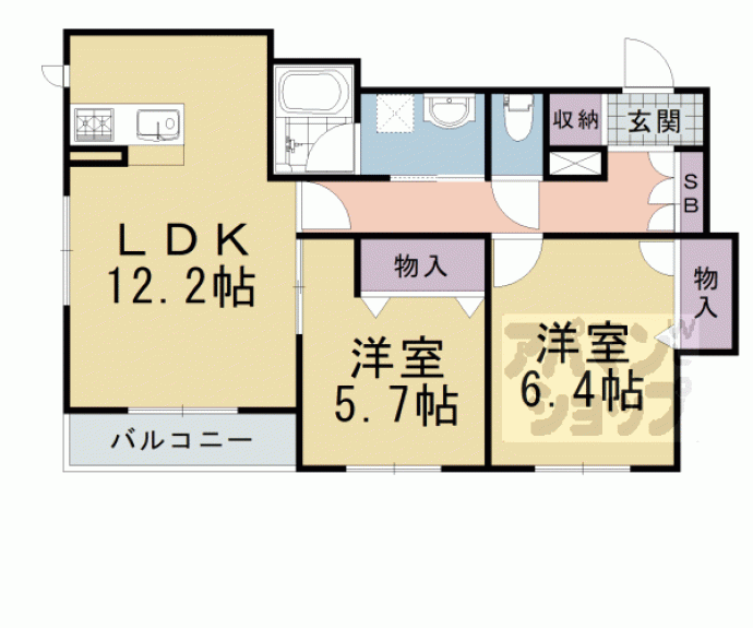 【ローズコート　アネックスⅠ】間取