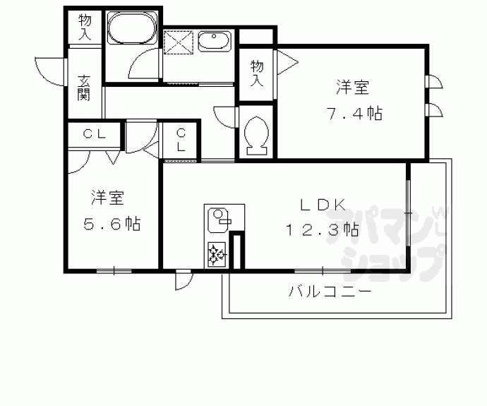 【ローズコート　アネックスⅠ】間取