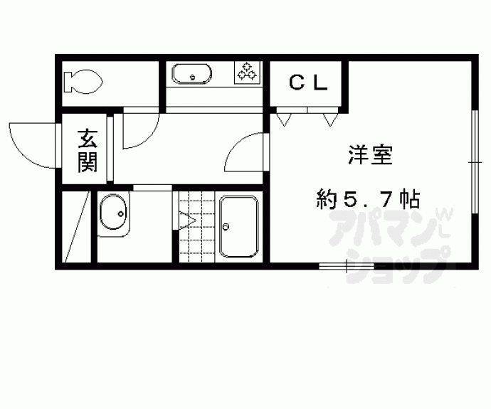 【シャルールくちど】間取