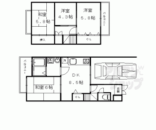 【川島三重町貸家】