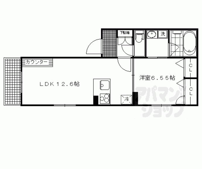 【シャーメゾン西陣】間取