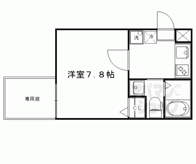 【フラッティ京都西陣】間取