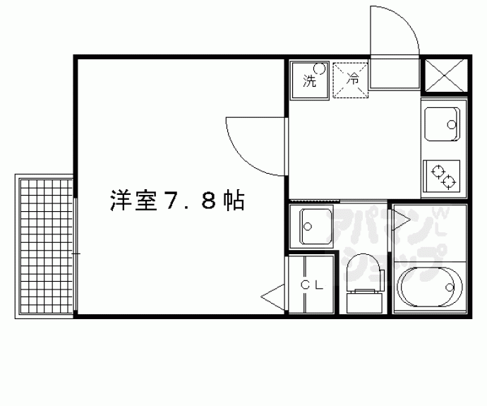 【フラッティ京都西陣】間取