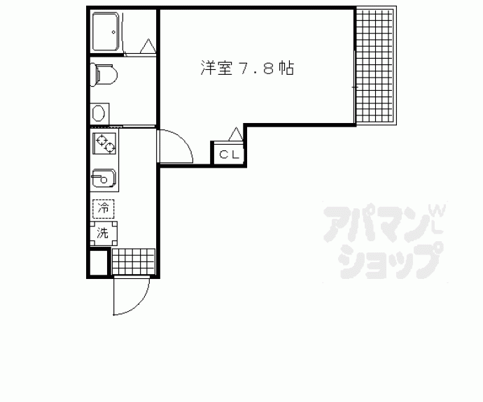 【フラッティ丸太町御前】間取