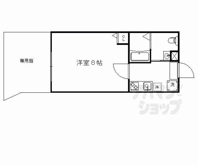 【フラッティ丸太町御前】間取