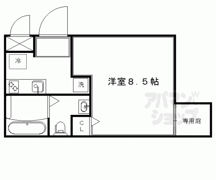 【サントス竪社】間取