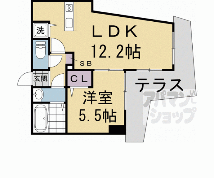 【ＳＴＡＮＤＺ今出川通】間取