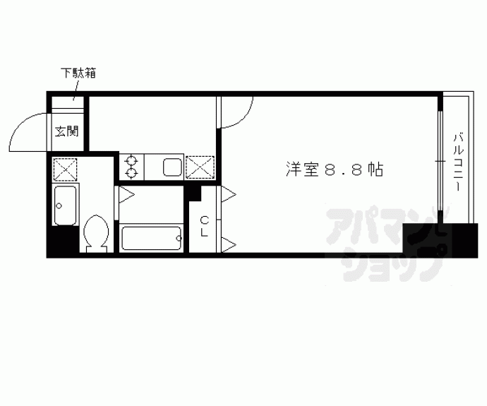 【ＳＴＡＮＤＺ今出川通】間取