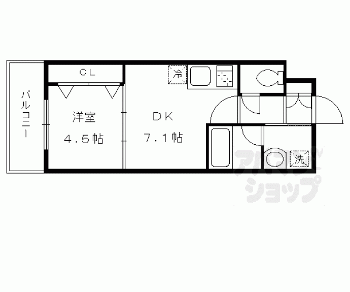 【ベラジオ京都円町】間取