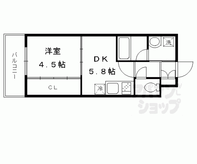 【ベラジオ京都円町】間取