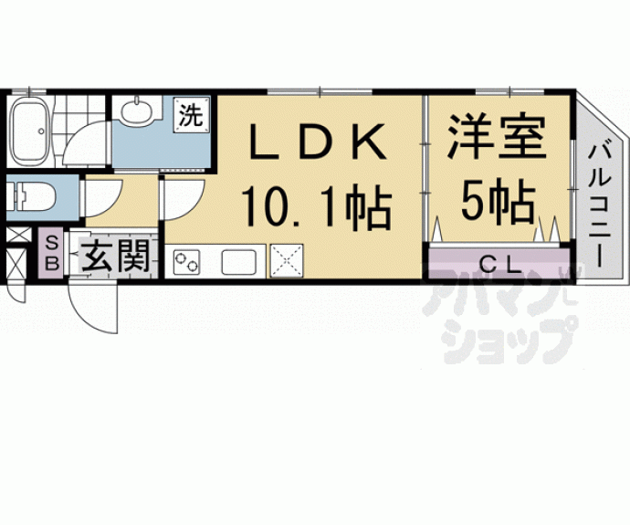 【ベラジオ京都円町】間取